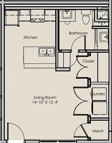 Floor plan Studio