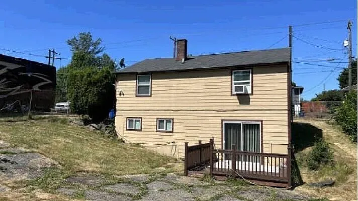 Back view of house