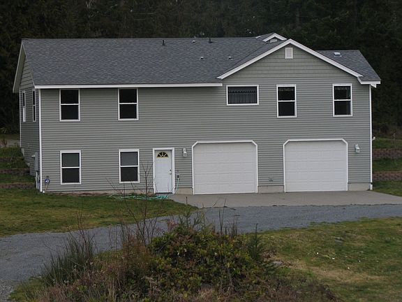 side with garage & basement
