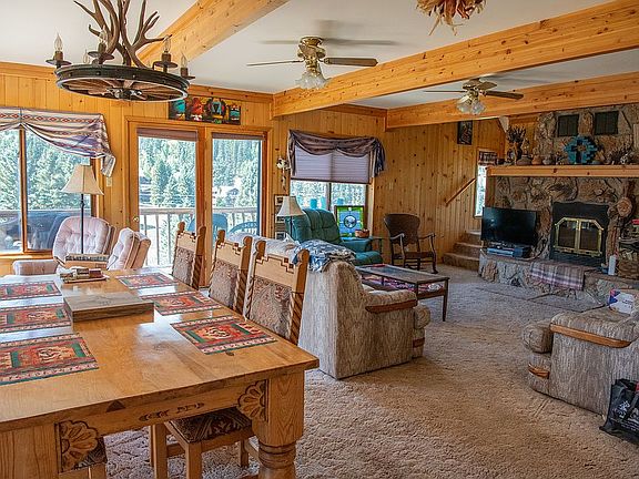 Living room with dining area
