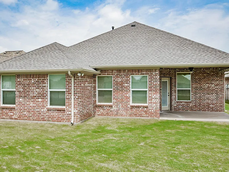 Rear view with covered patio