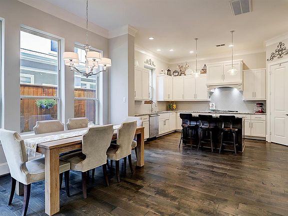 The dining are opens to the living area and breakfast area for seamless entertaining.