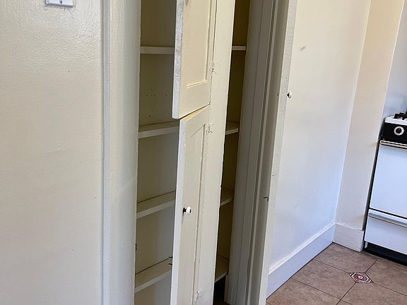 Kitchen built-in pantry shelving