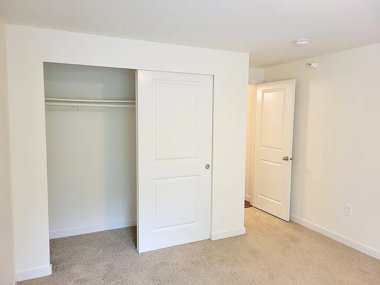 Large closet in master bedroom.