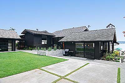 Level, private backyard and patio area