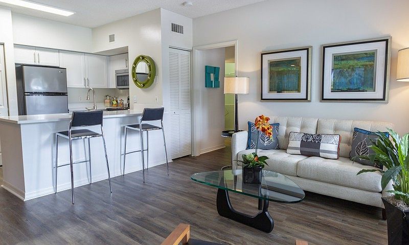 Open concept luxury apartment for rent in Palm Beach Florida.