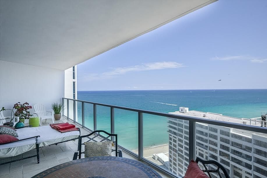 Ocean view from balcony