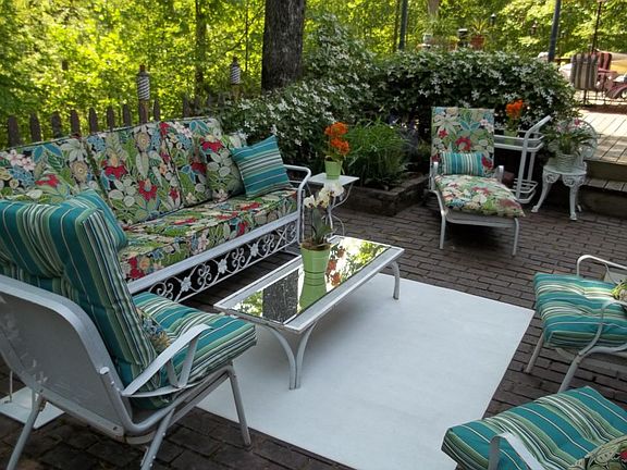 Brick patio area