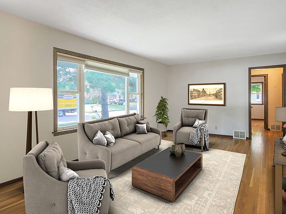 Virtually Staged living Room