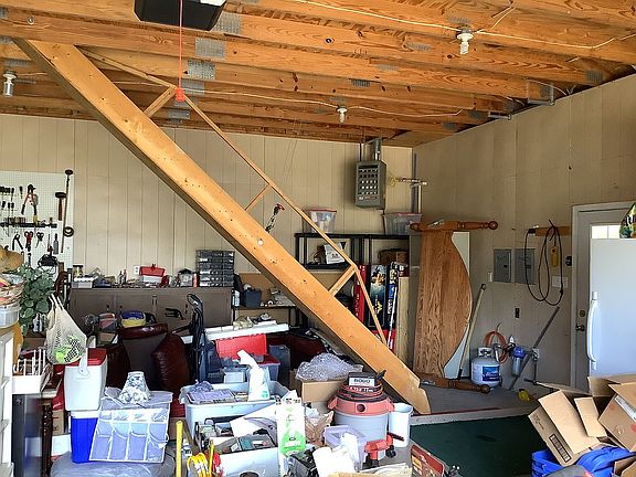 Garage showing stair