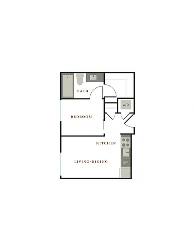 Floor plan 1X1 A