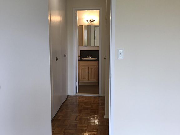 Hallway closets and bathroom 