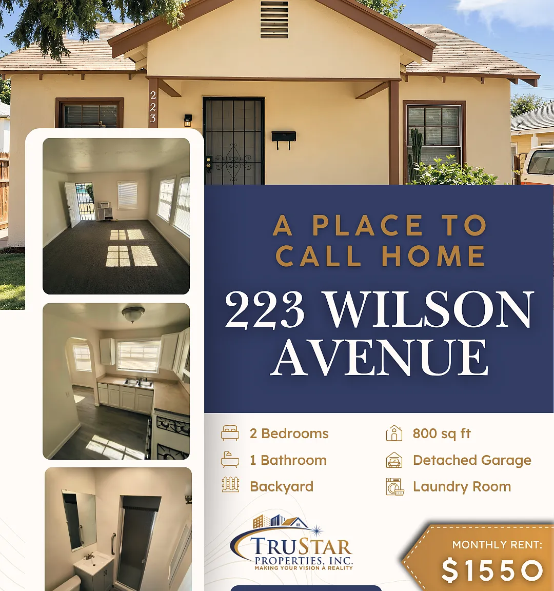 2 bed, 800 sqft, $1,550 — Photo 1