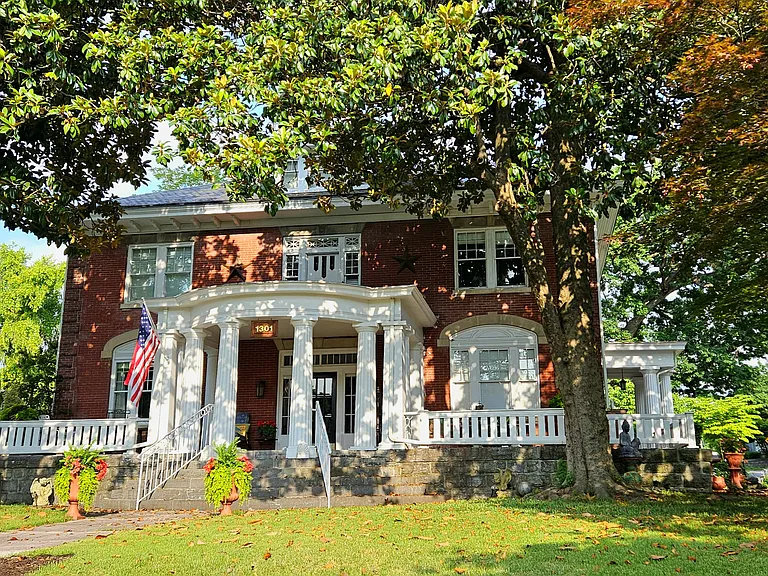 Front of the house. Apartment is on the right side.
