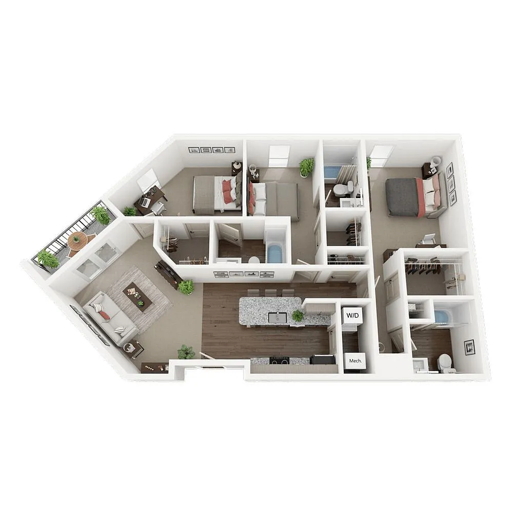 Floor plan 3B