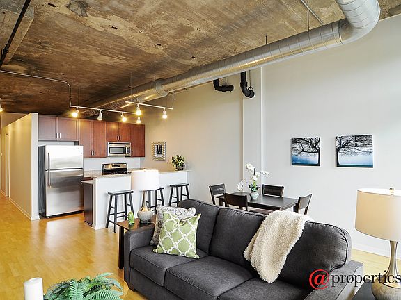 Living Room, Dining Room & Kitchen