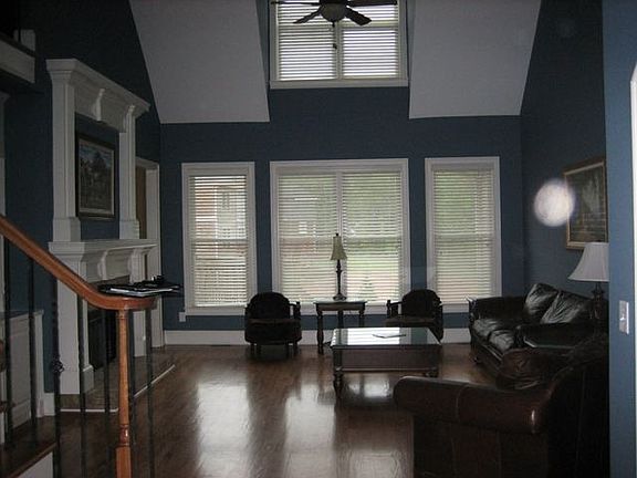 2 story entry and formal living room w/FP