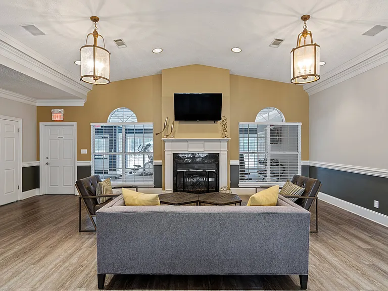 Community Clubhouse with Fireplace