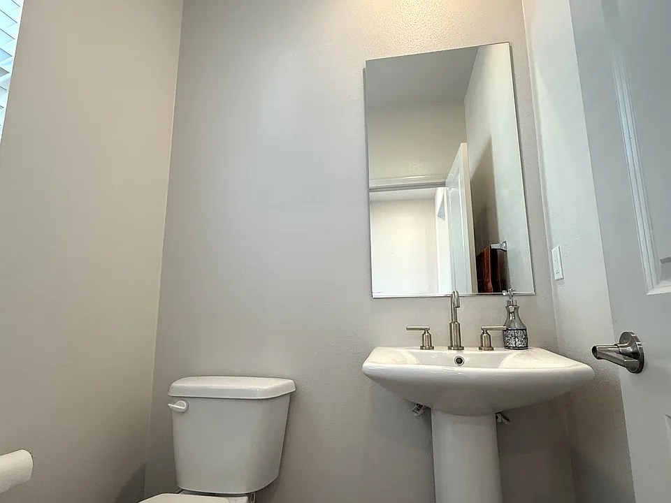 Downstairs powder room