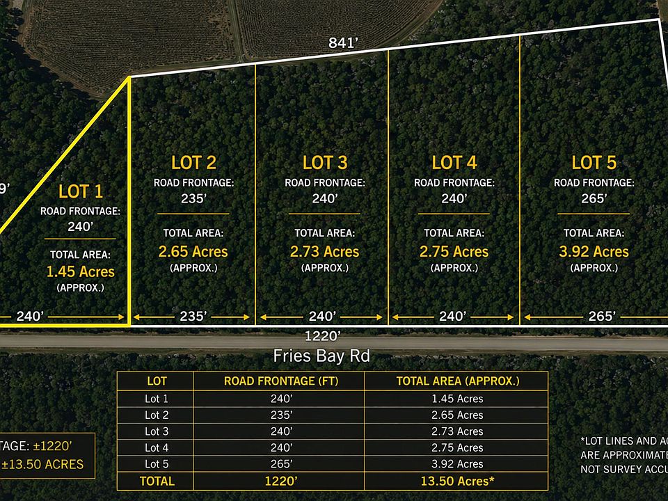 1st image of LOT1 Fries Bay Rd.