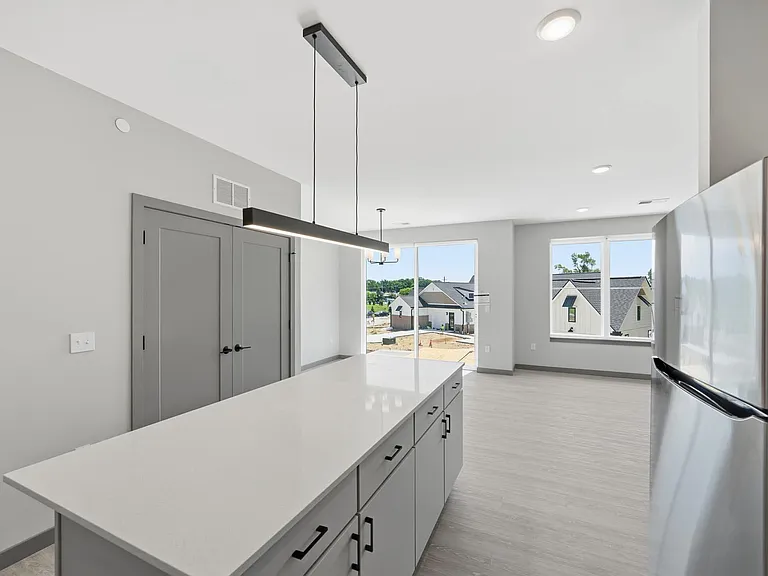 A4 _ One Bedroom plus Den Kitchen Living Room