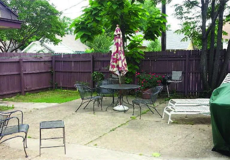 back patio area