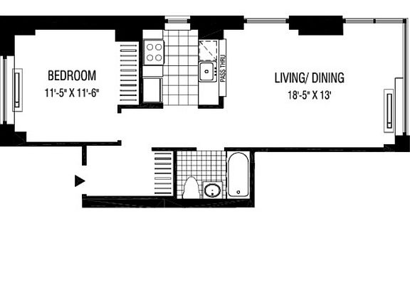 2nd image of 2 Gold St APT 1901