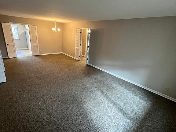 Living room and dining area