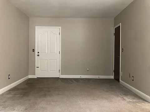 front door and coat closet