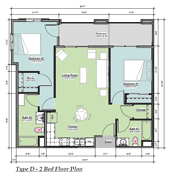 Floor plan Floor Plan D
