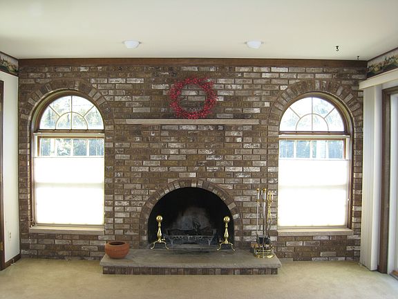 Fireplace in family room