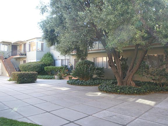 courtyard in front of unit