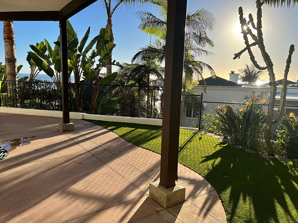 Ocean view from covered patio.