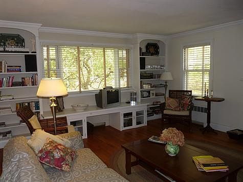 living room with built-ins