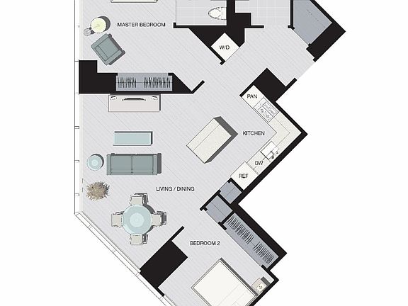 3rd image of 77 Hudson St APT 1411X