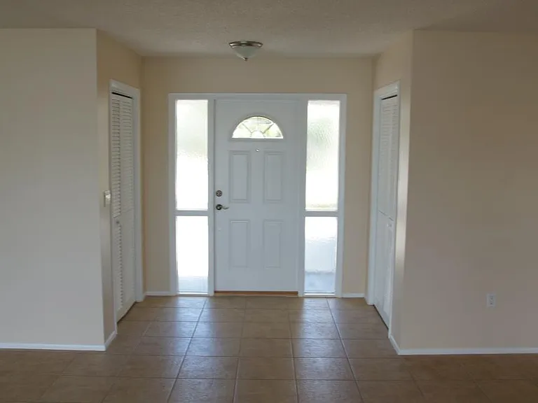 Your front door, large closets on both sides