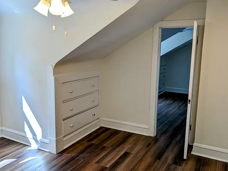 Front bedroom with 6 built in drawers