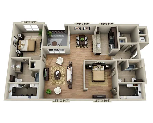 Floor plan Plan Ka (B2E)