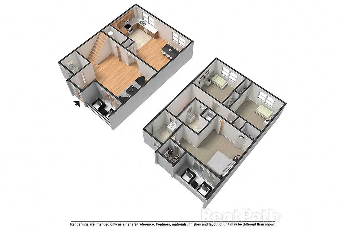 Floor plan 3 Bed 2.5 Bath