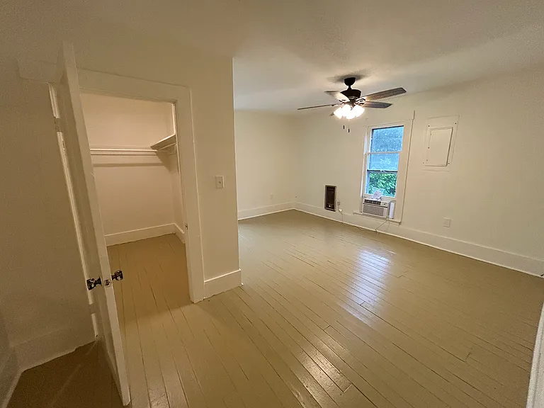 Large bedroom with huge walk in closet, fresh paint top to bottom and new light fixtures