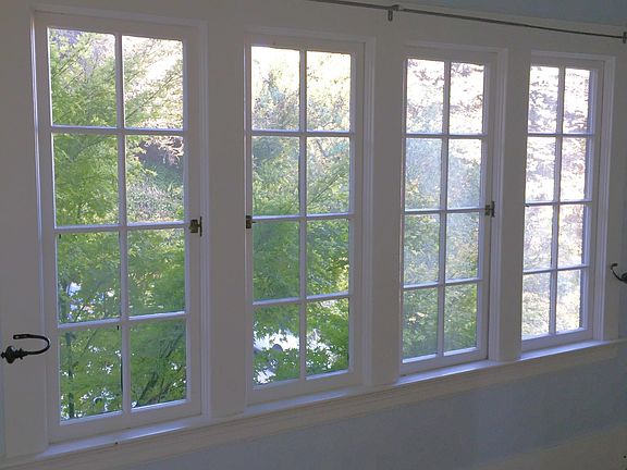 Windows facing Broadway, Bedroom 1 Ground Floor