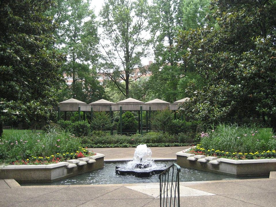 Garden facing the condo balcony