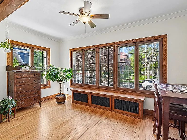 West-facing sunroom, right off the living room.