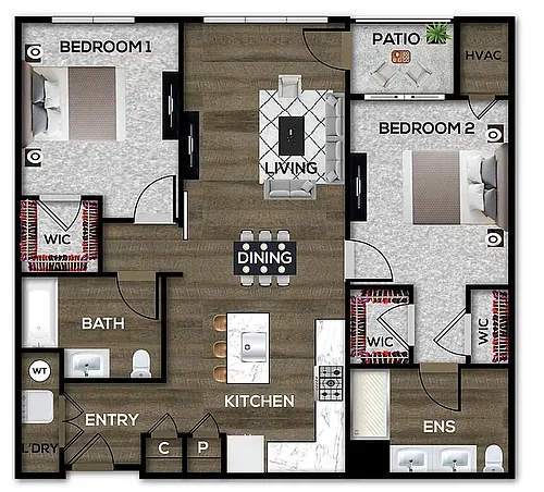 Floor plan Cove I Preferred