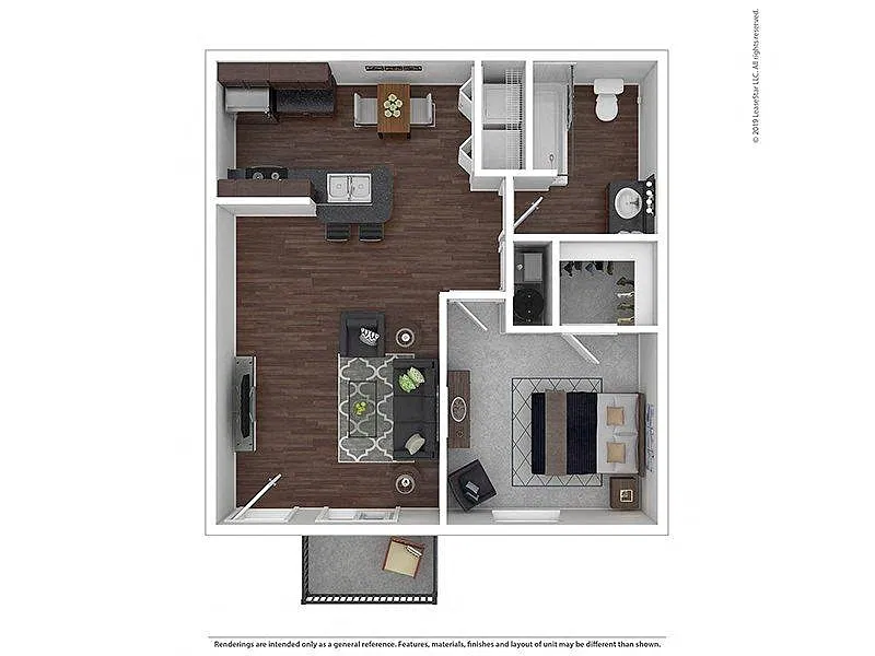 Floor plan Cedar Brook Flat