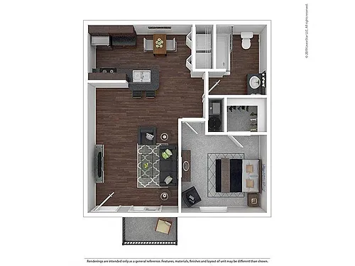 Floor plan Cedar Brook Flat
