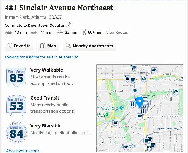 Walk or bike to the beltline