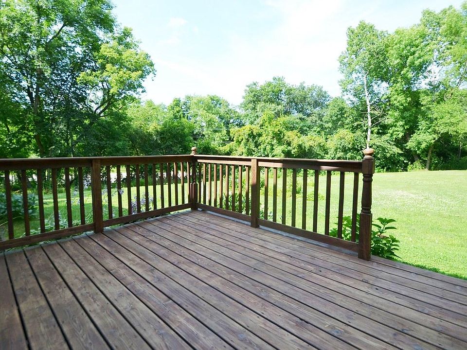 Deck looking into backyard.