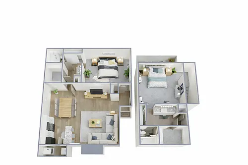 Floor plan 2 Bed 2 Bath