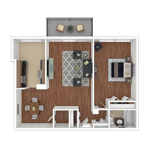 Floor plan 1 BEDROOM